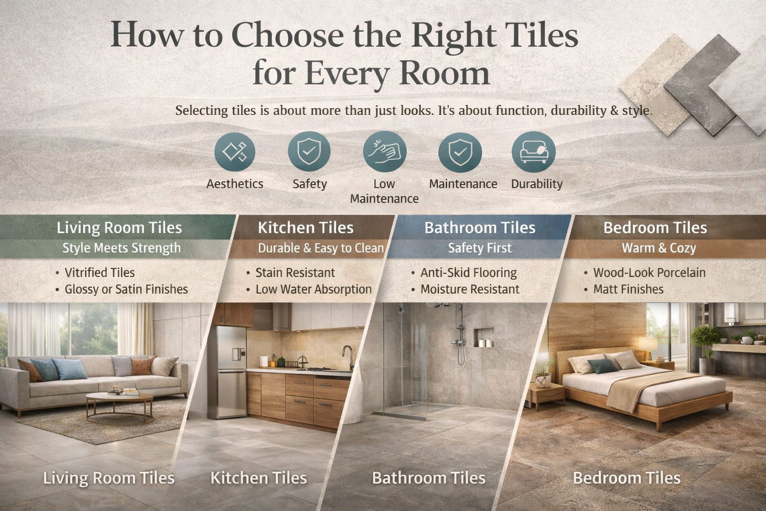 How to Choose the Right Tiles for Every Room: A Complete Guide for Modern Homes