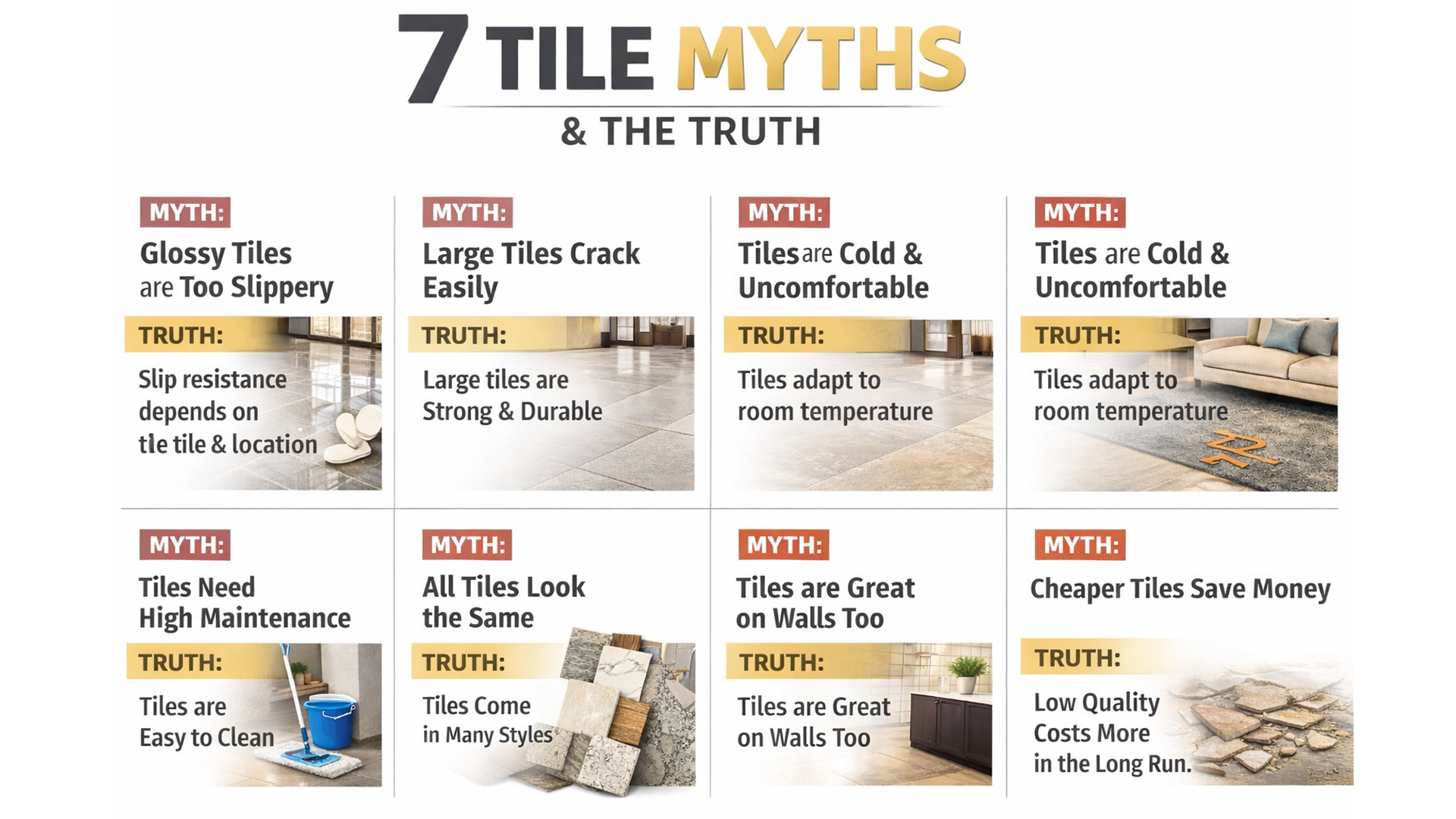 7 Tile Myths Most Homeowners Still Believe