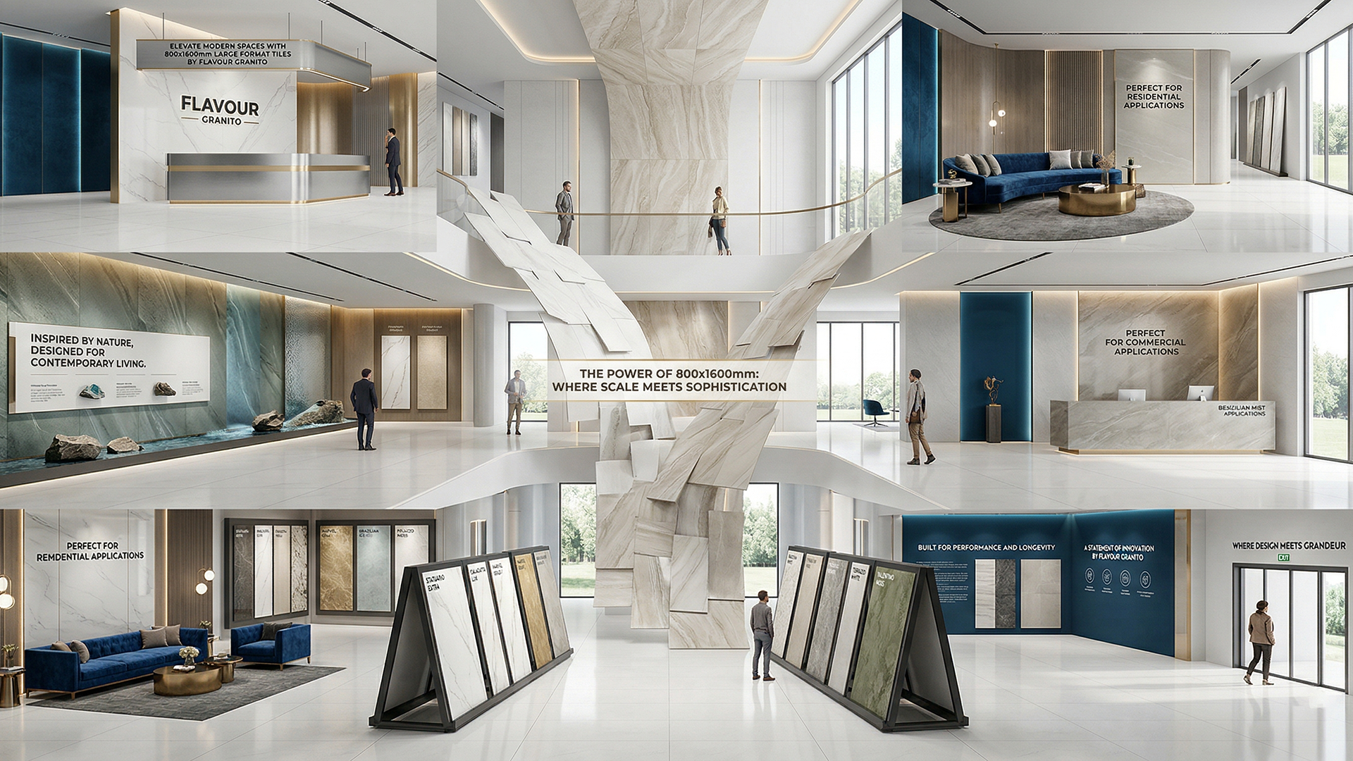 800x1600mm Large Format Tiles – Luxury Porcelain Tiles by Flavour Granito