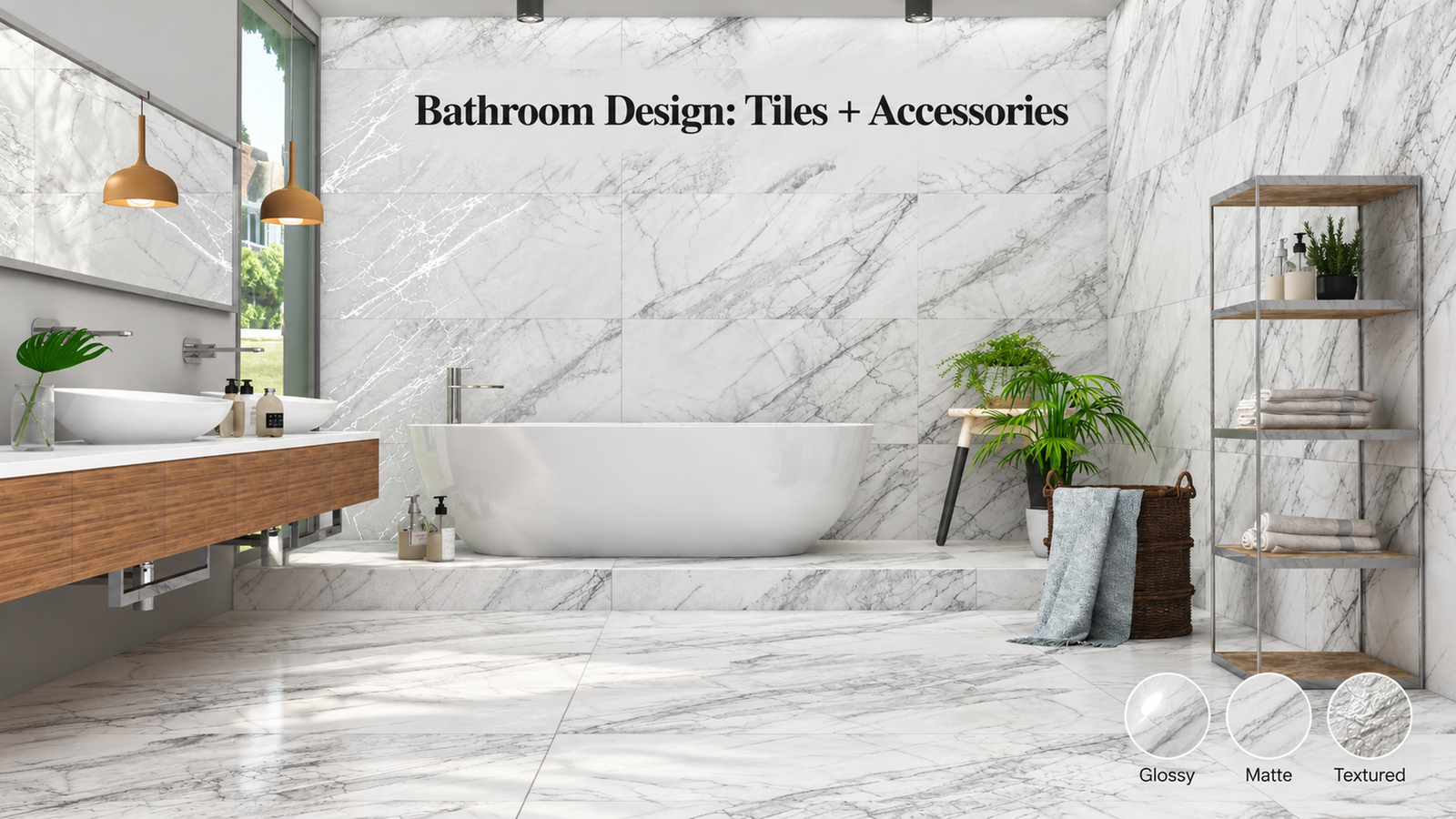 Bathroom Design Ideas: How to Combine Stylish Tiles with Practical Accessories
